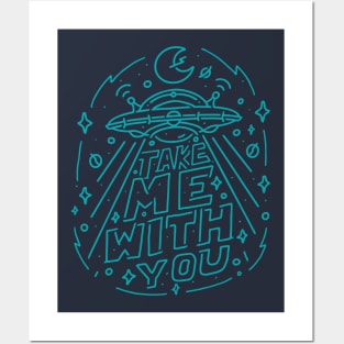 Funny Astronomy, Take me with you Posters and Art